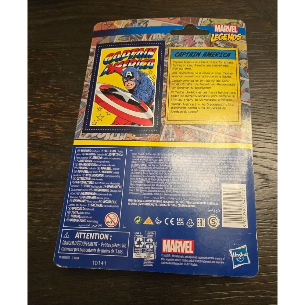 Marvel Hasbro Legends Series 3.75-inch Retro 375 Collection Captain‎ America